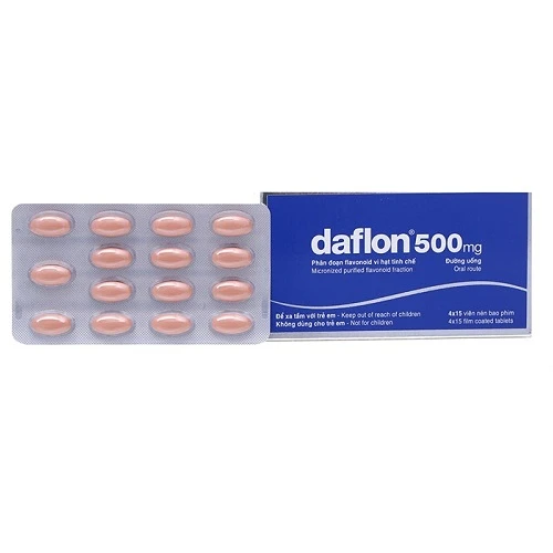 Daflon 500mg - Điều trị suy tĩnh mạch, trĩ cấp hiệu quả 