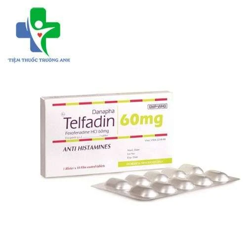 Danapha-Telfadin 60mg - Điều trị triệu chứng của viêm mũi dị ứng