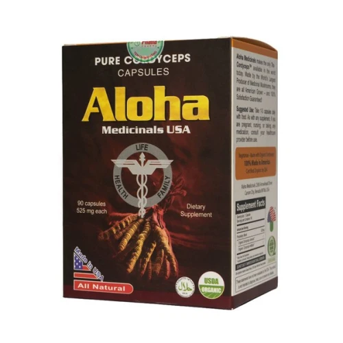 Đông Trùng Hạ Thảo Pure Cordyceps Aloha Medicinals Usa 90 Viên