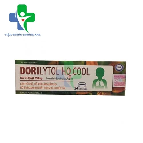 Dorilytol HQ Cool Viheco - Hỗ trợ giảm ho, giảm đau rát họng