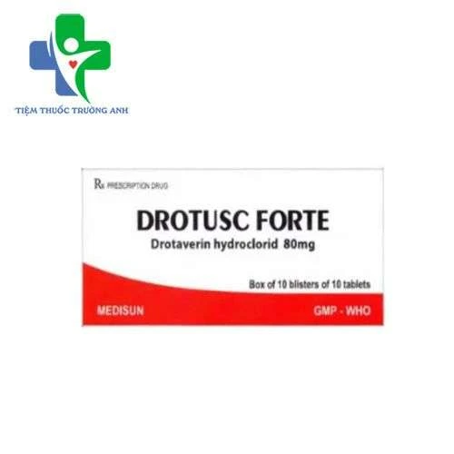 Drotusc Forte Medisun - Điều trị co thắt dạ dày và ruột