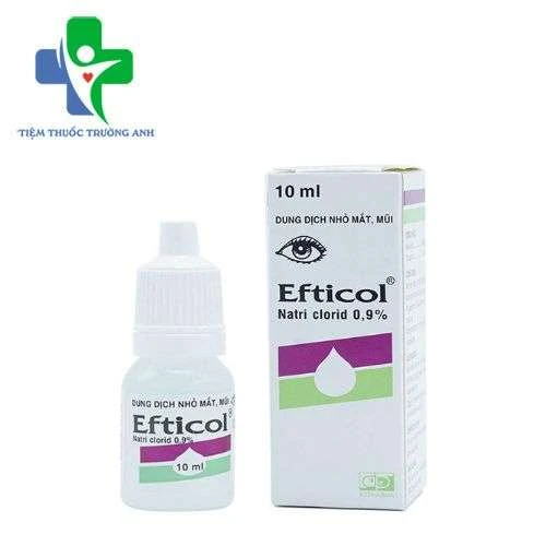 Efticol 0,9% F.T Pharma - Nhỏ mắt, rửa mắt, chống nghẹt mũi