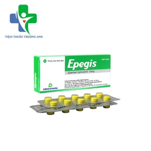 Epegis Agimexpharm - Làm giãn cơ vân, tăng lưu lượng máu