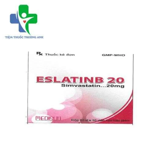 Eslatinb 20 Medisun - Giảm lượng cholesterol và các chất béo khác