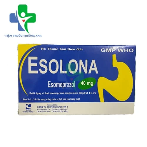 Esolona 40mg - Thuốc điều trị trào ngược dạ dày thực quản