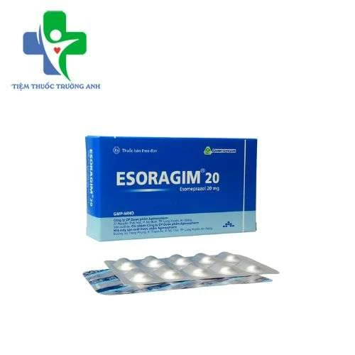 Esoragim 20 Agimexpharm - Điều trị Bệnh trào ngược dạ dày-thực quản