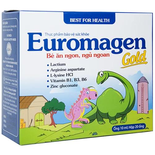 Dung Dịch Uống Bé Ăn Ngon, Ngủ Ngoan Euromagen Gold Best For Health 20 Ống