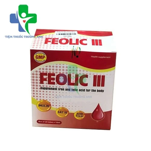 Feolic III Viheco - Phòng và hỗ trợ điều trị các triệu chứng do thiếu máu