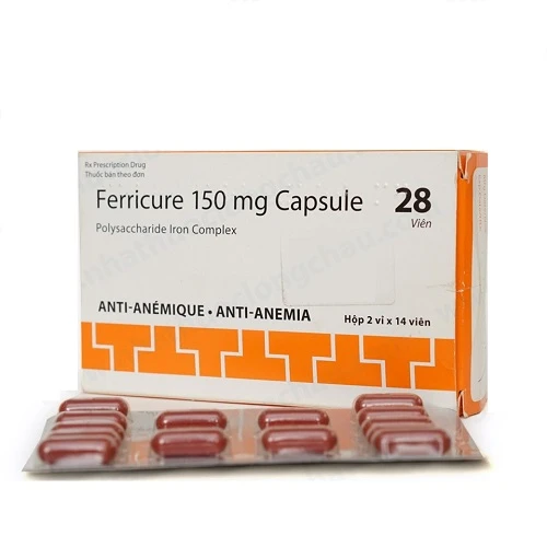 Ferricure 150mg - Phòng và điều trị thiếu máu hiệu quả của Ấn Độ