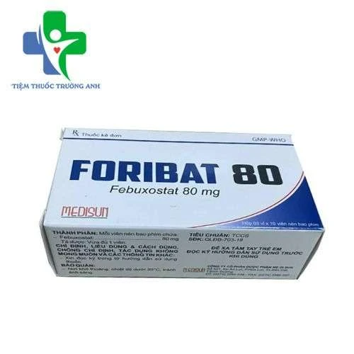 Foribat 80 Medisun - Điều trị bệnh nhân bị bệnh Gout