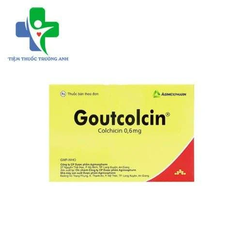 Goutcolcin 0,6mg Agimexpharm - Điều trị bệnh gút ở người lớn