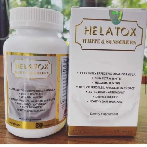 Helatox - Viên uống trắng da, chống nắng của Mỹ hiệu quả