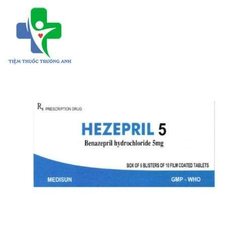 Hezepril 5 Medisun - Điều trị chứng tăng huyết áp