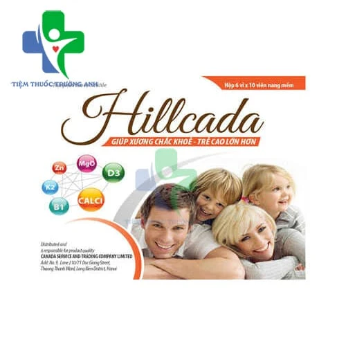 Hillcada Santex - Viên uống bổ sung calci, vitamin và khoáng chất