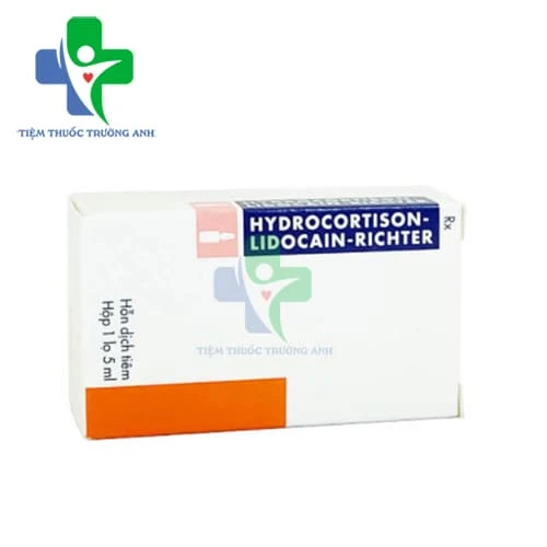 Hydrocortison-Lidocain-Richter 5ml - Thuốc kháng viêm, ức chế miễn dịch