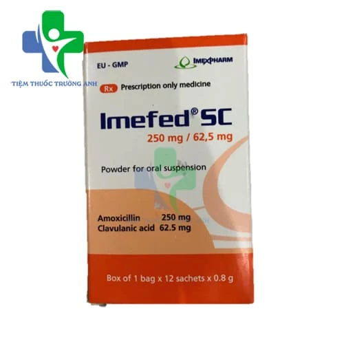 Imefed SC 250mg/62,5mg - Thuốc điều trị nhiễm khuẩn của IMEXPHARM