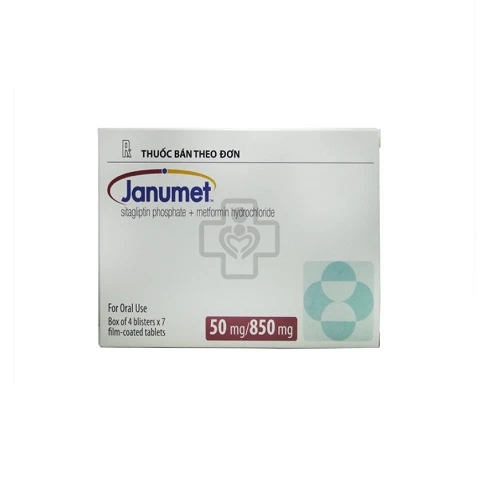 Janumet 50/850mg - Thuốc điều trị đái tháo đường hiệu quả
