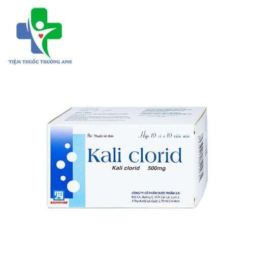 Kali Clorid 500mg Nadyphar - Phòng và trị các chứng giảm kali huyết