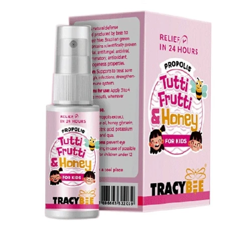 Keo Ong Tracybee Propolis Tutti Frutti & Honey For Kids 30Ml