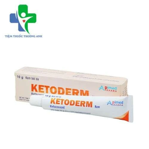 Ketoderm 10g Apimed - Hỗ trợ điều trị nhiễm nấm ngoài da ở người lớn