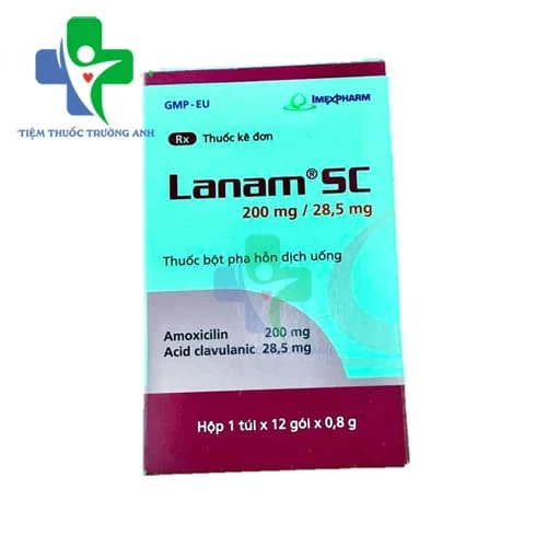 Lanam SC 200mg/ 28,5mg Imexpharm - Thuốc điều trị nhiễm khuẩn