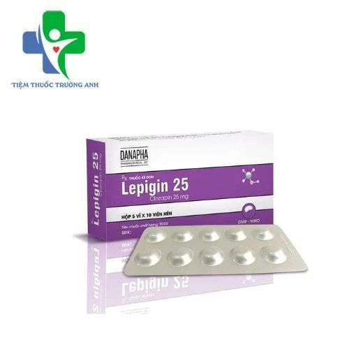 Lepigin 25 Danapha - Điều trị tâm thần phân liệt