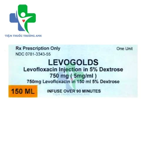 Levogolds 750mg/150ml - Thuốc điều trị nhiễm khuẩn