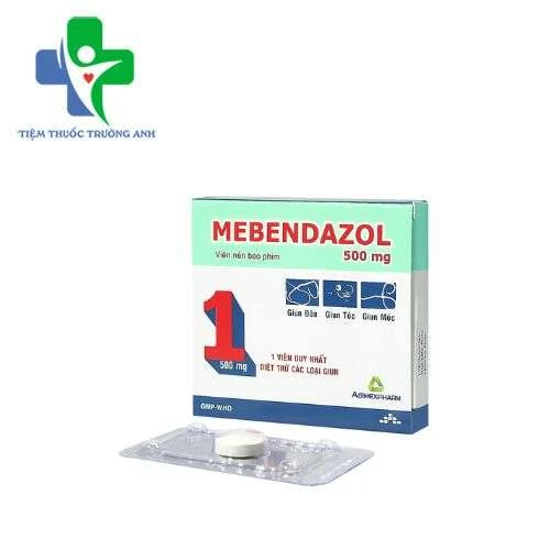 Mebendazol 500mg Agimexpharm - Điều trị nhiễm giun hiệu quả