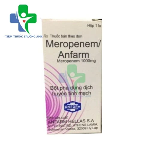 Meropenem Anfarm 1g - Thuốc điều trị nhiễm khuẩn