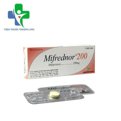 Mifrednor 200 Agimexpharm - Ngừa thai và ngăn chặn sự rụng trứng