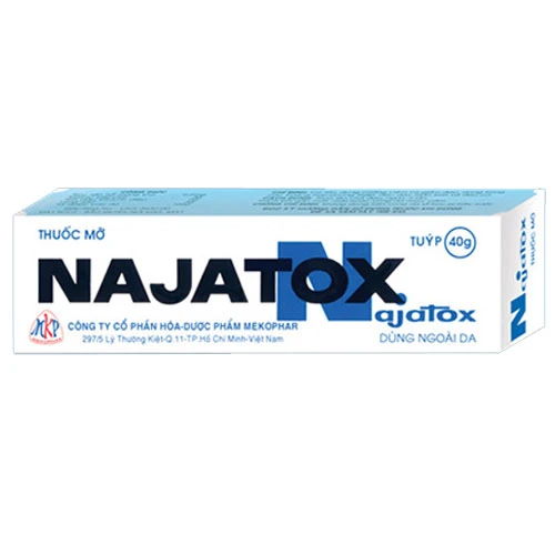 Najatox - Tuýn mỡ bôi giảm đau ngoài da hiệu quả