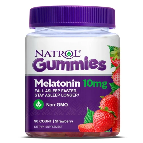 Natrol Gummies 10mg -  kẹo dẻo hỗ trợ giấc ngủ