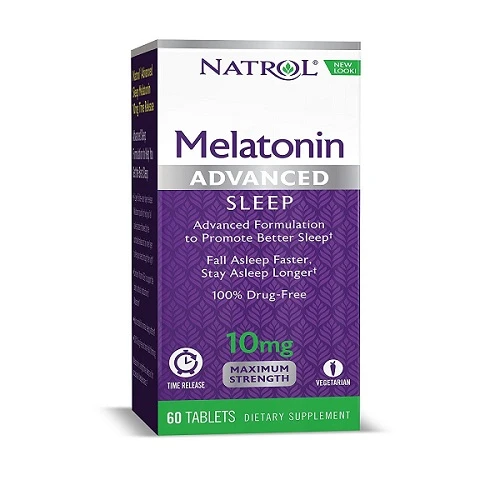 Natrol Melatonin 10mg - Thuốc hỗ trợ điều hòa giấc ngủ