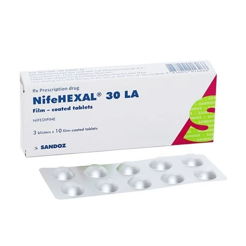 Nifehexal 30 LA - Điều trị tăng huyết áp, đau thắt ngực hiệu quả 