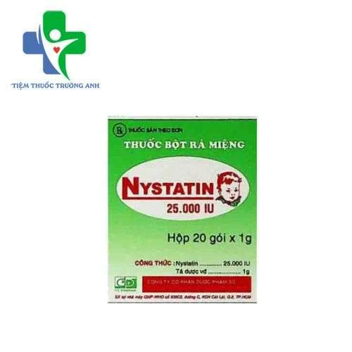 Nystatin 25.000IU F.T.Pharma - Điều trị bệnh Candida miệng và tưa miệng 