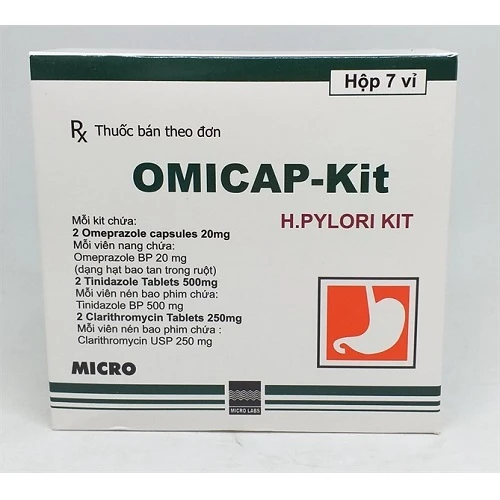 OMICAP - Kit - Thuốc điều trị viêm dạ dày mãn tính hiệu quả