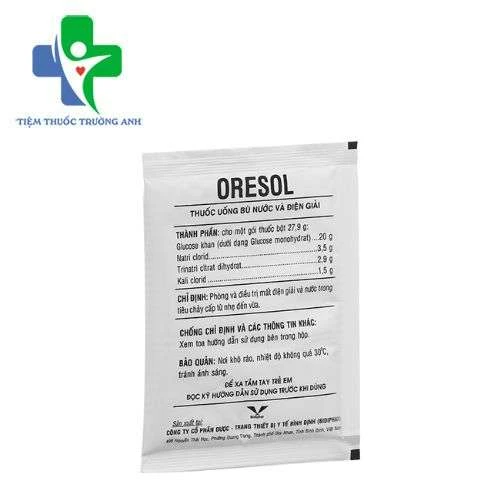 Oresol Bidiphar 27,9g Bidiphar - Điều trị mất điện giải và nước trong tiêu chảy