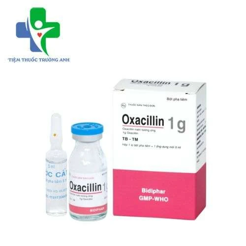 Oxacillin 1g Bidiphar - Điều trị nhiễm khuẩn hiệu quả