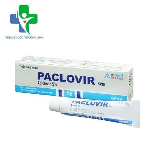 Paclovir 5g Apimed - Điều trị nhiễm virus Herpes ở da