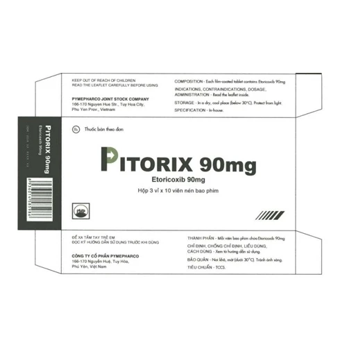 Pitorix 90mg Pymepharco - Thuốc điều trị viêm xương khớp hiệu quả