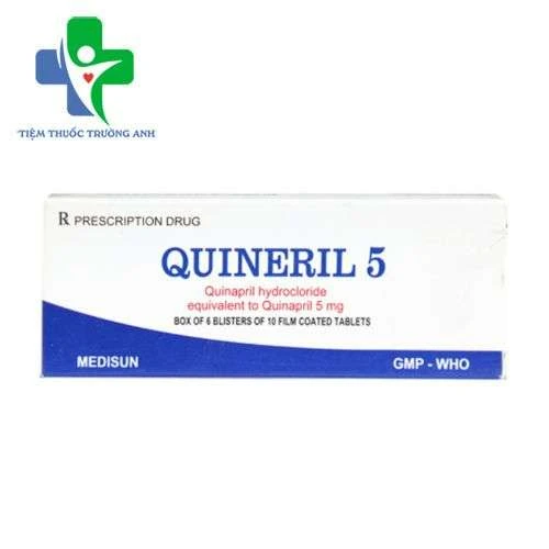 Quineril 5 Medisun - Điều trị tăng huyết áp hiệu quả
