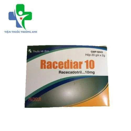 Racediar 10 Medisun - Điều trị triệu chứng tiêu chảy cấp ở trẻ em