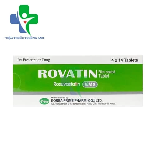Rovatin 10mg - Thuốc giảm LDL-cholesterol, giảm cholesterol toàn phần
