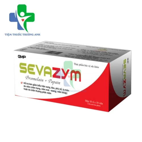 Sevazym Phương Đông Pharma - Hỗ trợ giảm sưng, phù nề