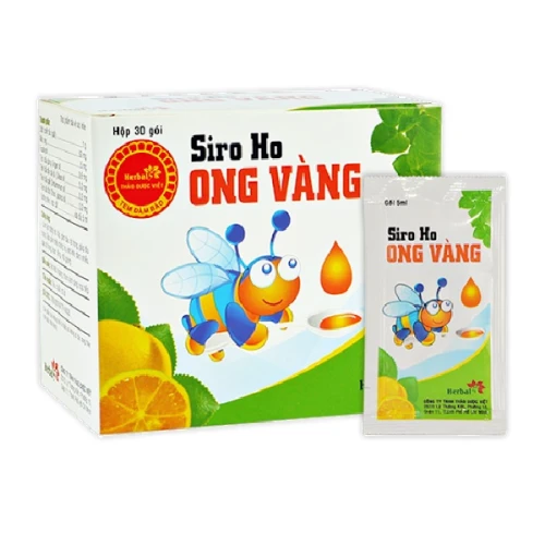 Siro Ho Ong Vàng Herbal 30 Gói X 5Ml