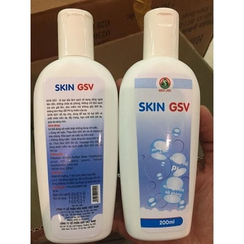 Skin GSV 200ml - Sữa rửa mặt, sữa tắm dành cho mọi loại da