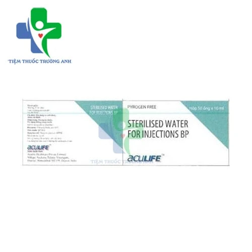 Sterilised water for injection BP 10ml Aculife Thuốc pha tiêm