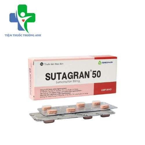Sutagran 50mg Agimexpharm - Điều trị tích cực để cắt ngay cơn đau nửa đầu