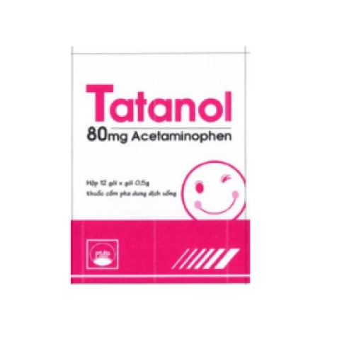 Tatanol 80mg - Thuốc hỗ trợ giảm đau, hạ sốt hiệu quả