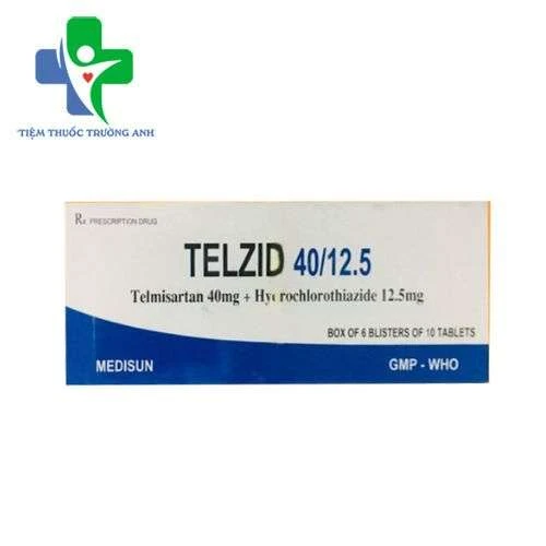 Telzid 40/12,5 Medisun - Điều trị tăng huyết áp vô căn